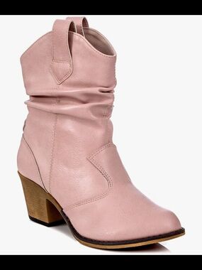 Charles Albert Women's‎ Modern Western Cowboy Distressed Boot with Pull-Up Tabs